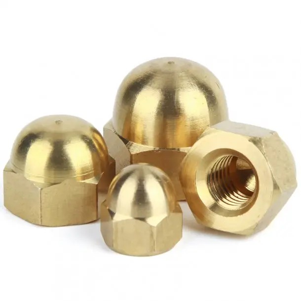 Aeris aere din1587 Hex domed cap nucis, Auto partibus, oe mos nucis