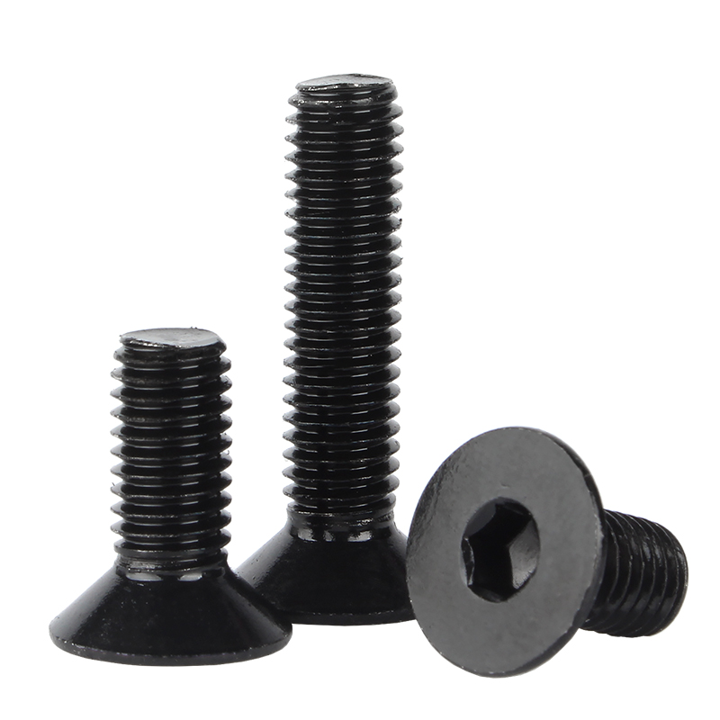 Nigrum cadmiae Zinc Hex Singulorum Bolts, Minimum-Profile Congressunsunk caput, Auto partibus